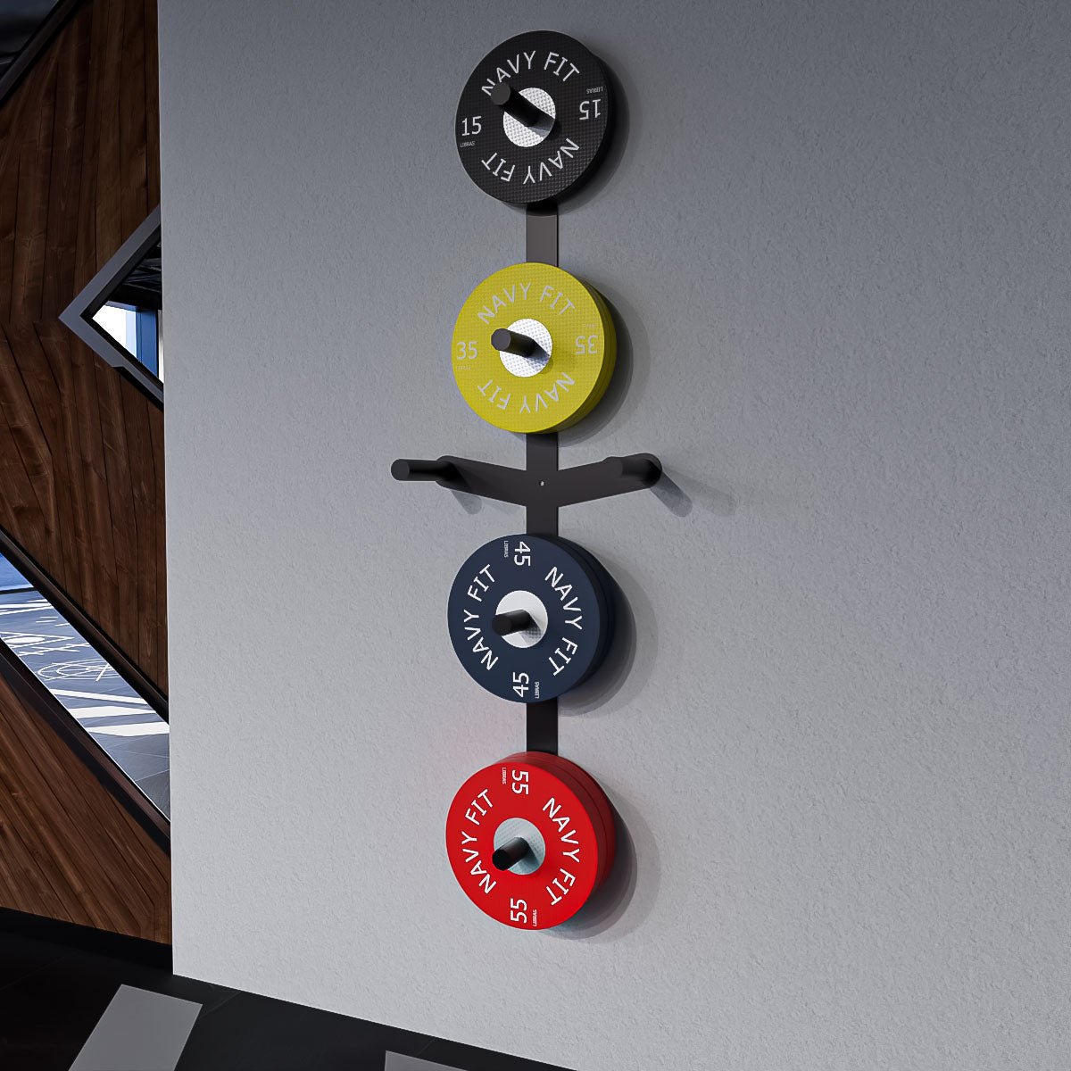 ALMACENADOR DE PARED PARA DISCOS + ALA DE EXTENSION