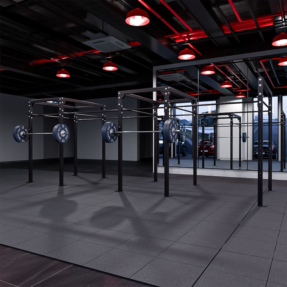 RACK CENTRAL EN CADENA CON VIGA 240"