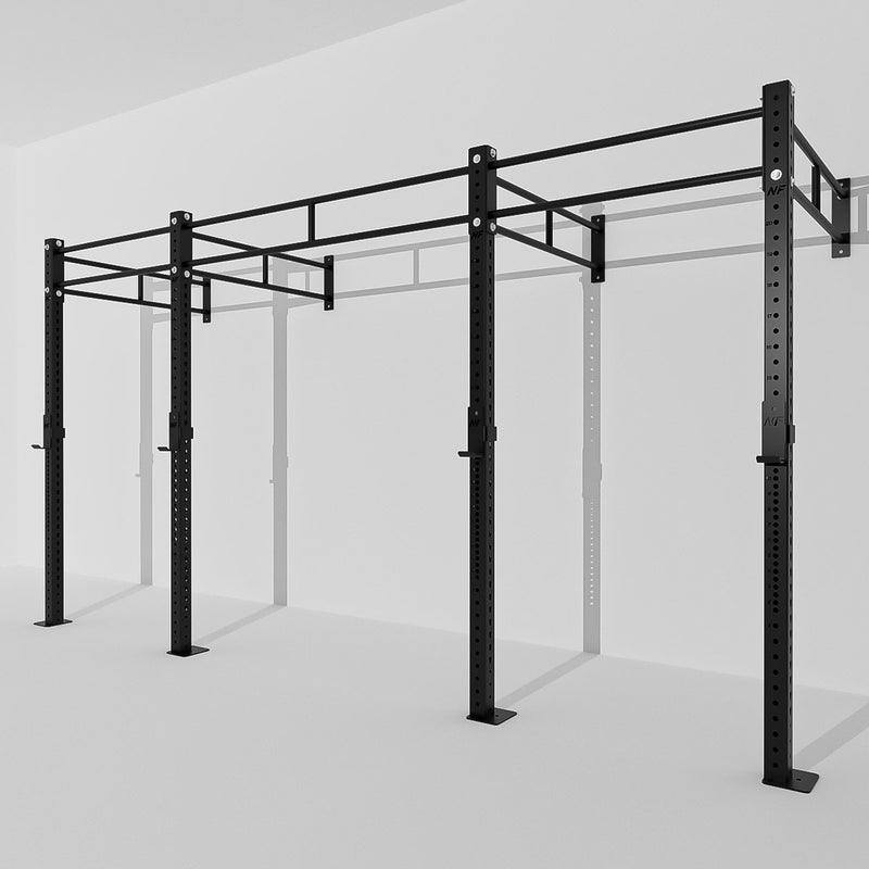 RACK DE PARED EN CADENA, DOBLE BARRA 168"