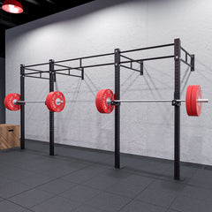 RACK DE PARED EN CADENA, DOBLE BARRA 168"