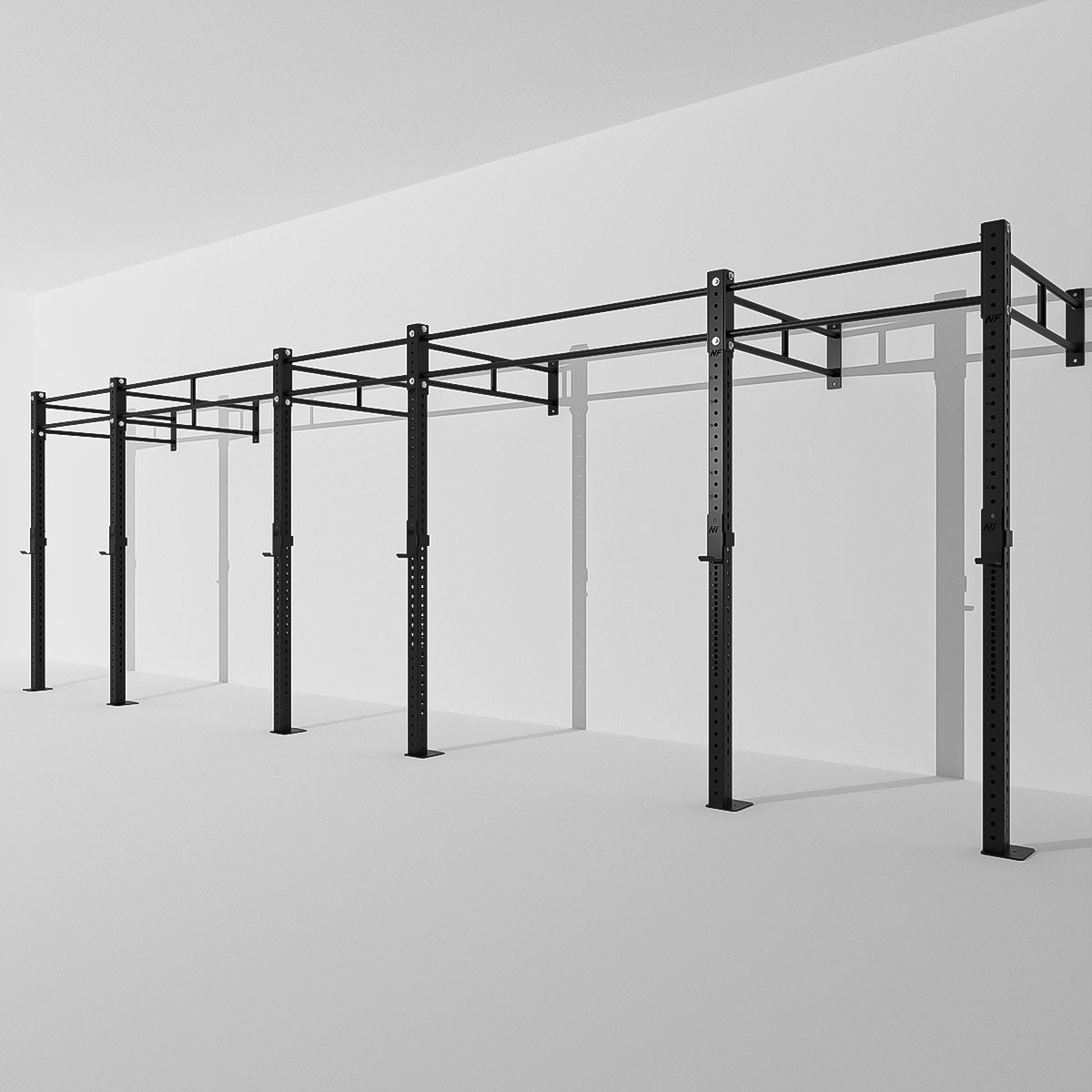 RACK DE PARED EN CADENA, DOBLE BARRA 288"