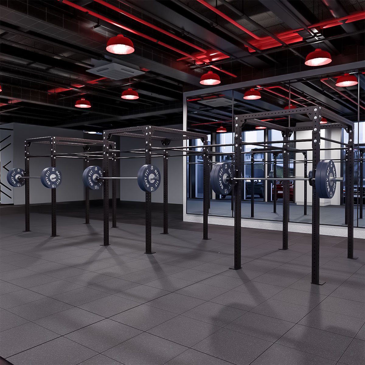 RACK CENTRAL EN CADENA CON VIGA 288"