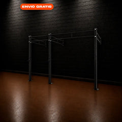 RACK DE PARED EN CADENA, DOBLE BARRA 120"-1