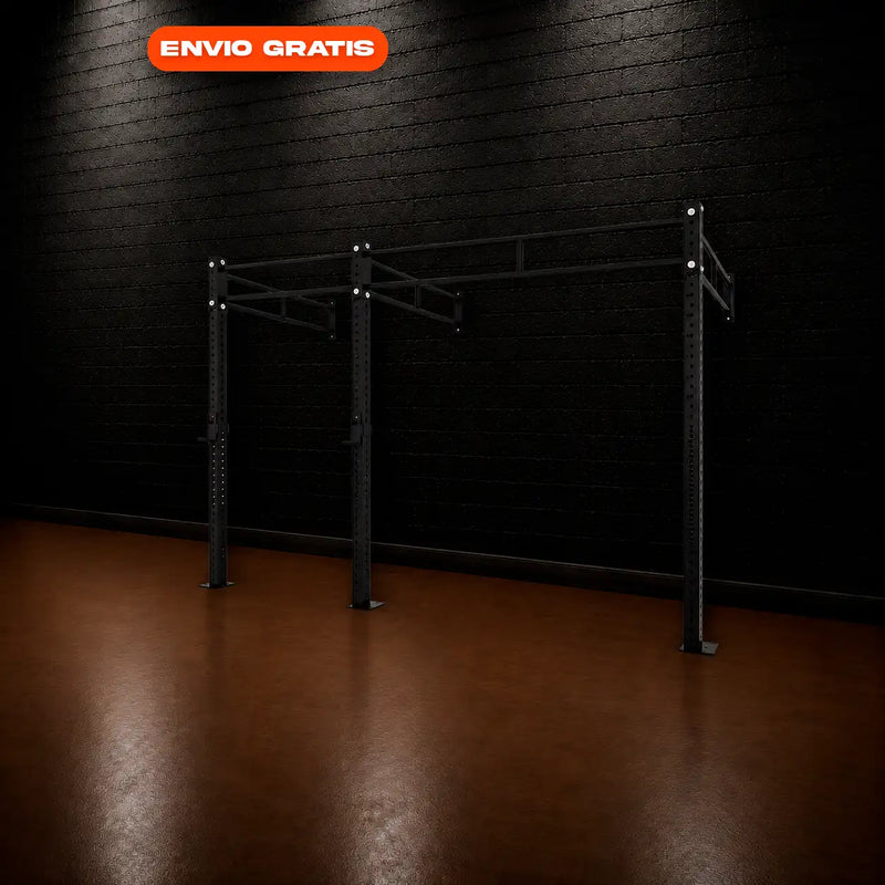 RACK DE PARED EN CADENA, DOBLE BARRA 120"-1