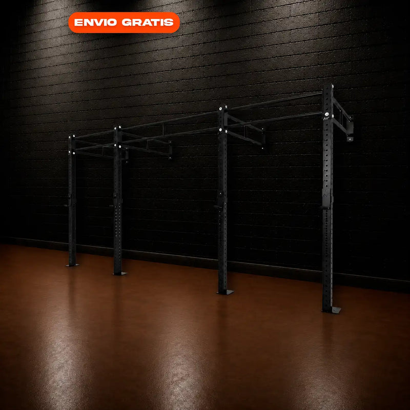RACK DE PARED EN CADENA, DOBLE BARRA 168"-1