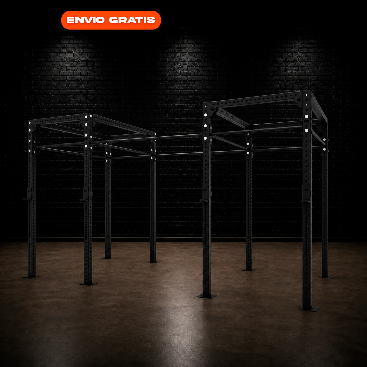 RACK CENTRAL EN CADENA CON VIGA 168"