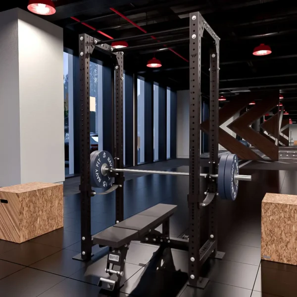 Power Rack NF-3 Navyfit, rack compacto ideal para squats, pull-ups y bench press en casa