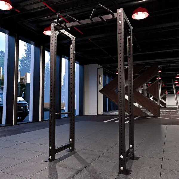 Agarre Múltiple B Navyfit en acero cromado con 6 agarres biomecánicos y sistema QuickLock para racks.