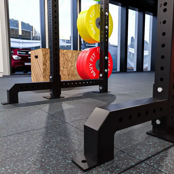 Base Frontal para Rack Navyfit de acero estructural, accesorio compacto que brinda estabilidad y seguridad al rack.