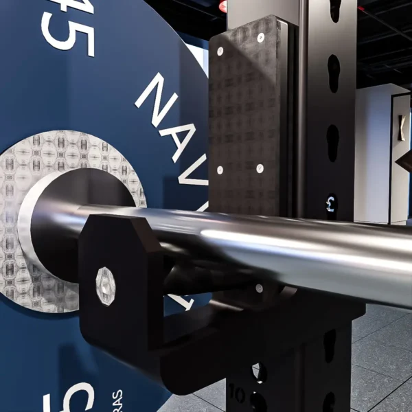 J-Cup Roller Navyfit con rodillo UHMW y vástago de acero inoxidable para racks estándar