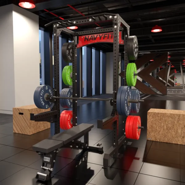 Power Rack NF-2 Navyfit, rack compacto ideal para squats, pull-ups, bench press y más